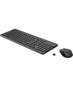 HP 330 Wireless Keyboard and Mouse Combo - 2.4 Ghz Wireless USB Receiver - Chiclet Keys, 12 Keyboard Shortcuts - 1600 DPI Multi-Surface Mouse - LED Num Lock, Caps Lock, Scroll Lock (2V9E6AA)