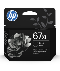 HP 67XL Black High-Yield Ink Cartridge | Works with DeskJet 1255, 2700, 4100, Envy 6000, 6400 Series | Eligible for Instant Ink | 3YM57AN | Packaging May Vary