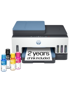 HP Smart Tank 7602 Wireless All-in-One Ink Tank Printer, Scanner, Copier with 2 Years of Ink Included, Best-for-Home Office, Cartridge-Free Refillable, AI-Enabled (28B98A)