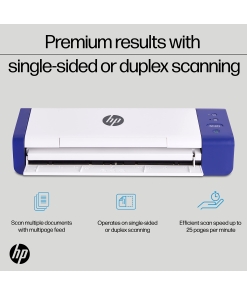 Alternative view of HP Compact Desktop Duplex USB Mobile Document & Photo Scanner with Auto-Feed Tray for Portable 2-Sided Digital Scanning, Model HPPS200, for Home & Office, PC and MAC, HP WorkScan Software Included