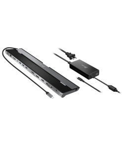 j5create USB Type C Docking Station with 100W PD Charger - Supports 3 Displays | HDMI, DisplayPort, VGA, 100W PD Charging, 1Gbps Ethernet | for MacBook Pro/Air, XPS, and More (JCD543P)