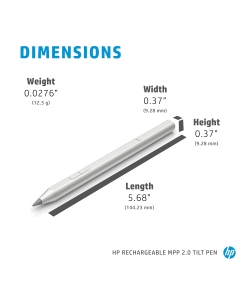 Alternative view of HP Active Rechargeable Tilt Pen MPP 2