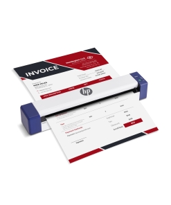 HP PS100W Portable Document Scanner | Compact, Portable, Wireless, 1-Sided Simplex Digital Scanner for Home & Office | Rechargeable, USB & Wi-Fi Direct, Compatible with Mac & Windows PC and Laptop