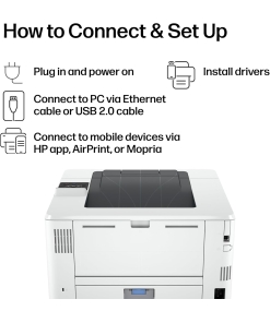 Alternative view of HP LaserJet Pro 4001n Black & White Printer, Print, Fast speeds, Easy Setup, Mobile Printing, Advanced Security, USB, Ethernet Connection, Best-for-Office