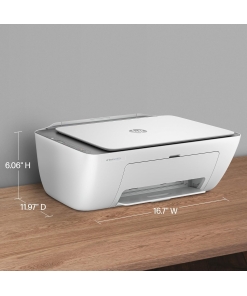 Alternative view of HP DeskJet 2855e Wireless All-in-One Color Inkjet Printer, Scanner, Copier, Best-for-home, 3 month Instant Ink trial included. This printer is only 2.4 ghz capable. (588S5A)
